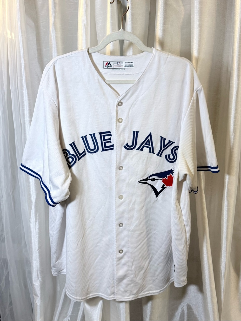 Toronto Blue Jays White Button-Front Baseball Jersey